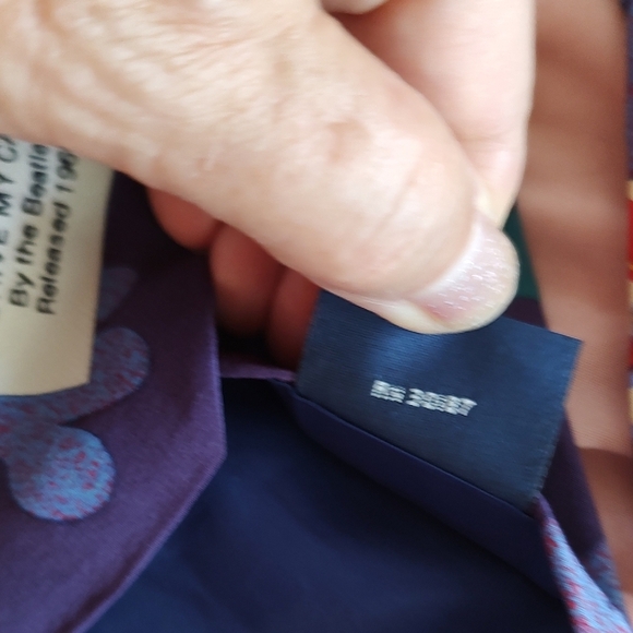 Beatles Vintage Drive My Car Abstract Silk Tie 4" - Picture 7 of 7